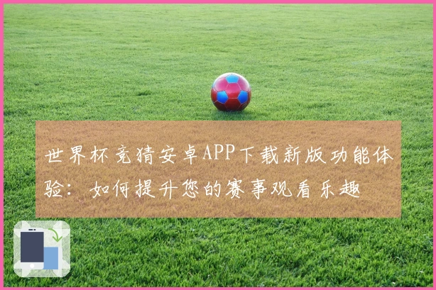 世界杯竞猜安卓APP下载新版功能体验：如何提升您的赛事观看乐趣