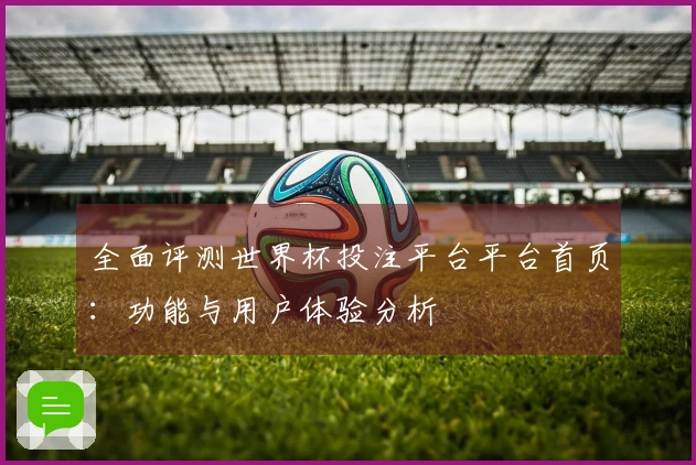 全面评测世界杯投注平台平台首页：功能与用户体验分析
